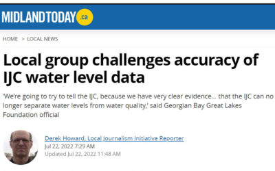 Midland Today: Local group challenges accuracy of IJC water level data